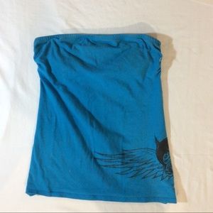 Blue So Cal Halter Top Size Medium